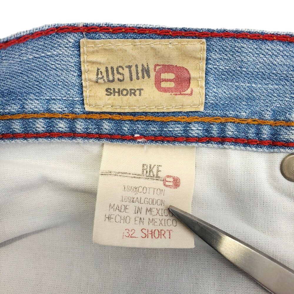 BKE 67 Jeans AUSTIN Mens 32 Lite Blue Short Casual Stone Regular Denim Outdoor - Picture 4 of 8